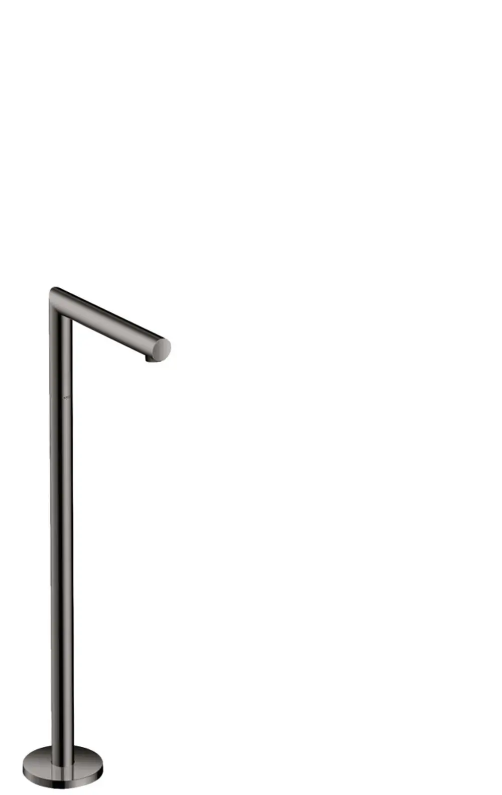 Bodenstehender Wanneneinlauf in Polished Black Chrome, senkrecht stehend mit gerader Ausführung, von der Marke AXOR.
